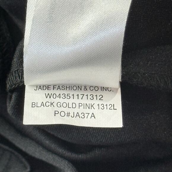 Band of Gypsies Prairie Ruffle Dress Women SZ M Black Floral Boho Vintage Style - Picture 13 of 14